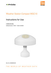 Thies CLIMA Compact WSC10 Instructions For Use Manual
