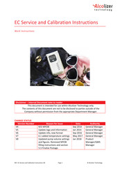 Alcolizer EC Calibration Station Service Instructions Manual