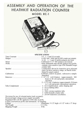 Heath Company RC-1 Assembly And Operation Manual