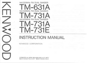 Kenwood IM-731A Instruction Manual
