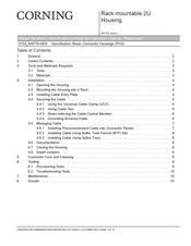 CORNING PCH-02U Quick Start Manual