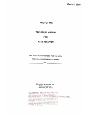 DSI R-110 Technical Manual