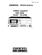 Onkyo TA-630D Service Manual