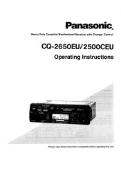 Panasonic CQ2650EU - AUTO RADIO/CASSETTE Operating Instructions Manual