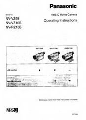 Panasonic NV-VZ10B Operating Instructions Manual