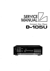 Luxman D-105U Service Manual