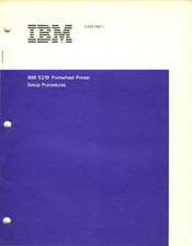 IBM 5218 Setup Procedures
