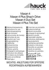 Hauck Maxan 4 Plus Trio Set Instructions For Use Manual