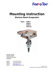 ferrotec EVM-10 Mounting Instruction