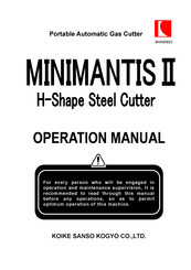 Koike MINIMANTIS II Operation Manual