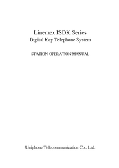Uniphone Linemex ISDK Series Operation Manual