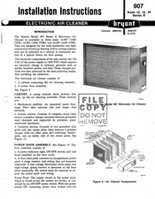 Bryant 907 Installation Instructions Manual