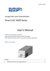 SURUGA SEIKI Smart LAC H420 Series User Manual