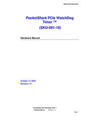 WatchDog PocketShark SKU-091-10 Hardware Manual