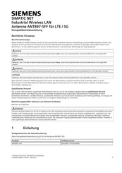 Siemens SIMATIC NET ANT897-5FF Compact Operating Instructions