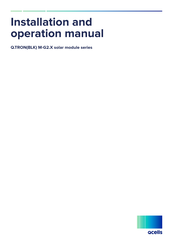 Qcells Q.TRON M-G2.X Series Installation And Operation Manual