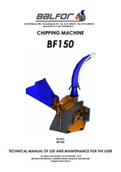 balfor BF150 Technical Manual