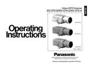 Panasonic WV-CP412 Operating Instructions Manual
