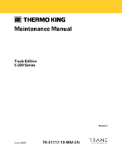 Trane Technologies THERMO KING E-200 Series Maintenance Manual