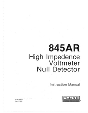 Fluke 845AR Instruction Manual