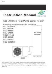 ECOALLIANCE ECO-135LEB Instruction Manual