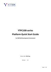YTTEK YTPE100 Series Quick Start Manual