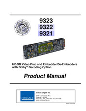 Cobalt Digital Inc 9323 Product Manual