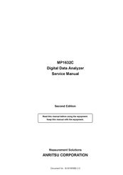 Anritsu MP1632C Service Manual