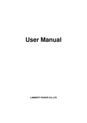 LAMBERT 6D10D315A User Manual