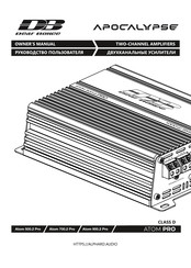Deaf Bonce APOCALYPSE ATOM PRO Series Owner's Manual