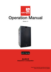 TECNARE ALIS Series Operation Manual