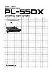Pioneer PL-55DX Operating Instructions Manual