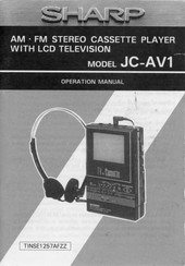 Sharp JC-AV1 Operation Manual