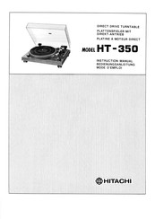Hitachi HT -350 Instruction Manual
