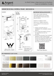 Argent IN48905 Care & Installation Manual