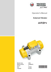 Wacker Neuson AR34 Operator's Manual