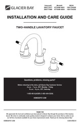 Glacier bay 1001754330 Installation And Care Manual