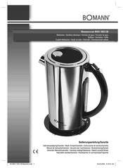 BOMANN WKS 1952 CB Instruction Manual & Guarantee