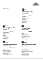 Hotpoint UPS 17 F/HA Series Operating Instructions Manual