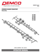 Demco 38 HD Operator's Manual