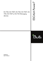 Bull Escala E2-705T Manual