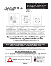 AMD DIrect FPB-20SPSSF11AWS-N Installation And Operating Instructions Manual
