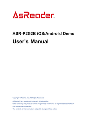 AsReader ASR-P252B User Manual
