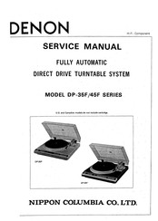 Denon DP-35F Series Service Manual