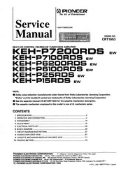 Pioneer KEH-P25RDS Service Manual