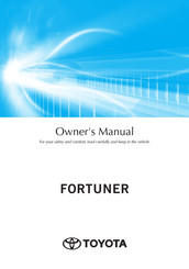 Toyota FORTUNER 2021 Owner's Manual