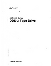 Sony SDT-9000 Series User Manual