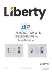 LIBERTY AV SOLUTIONS IPEX6001U-WP-W Install Manual