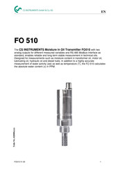 CS Instruments FO 510 Manual