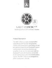 JL Audio MBT-CRX v2 Manual